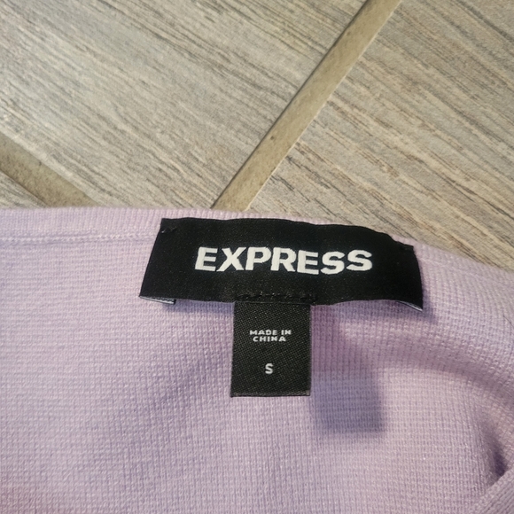 Express lavender corset style crop top, size small - Picture 4 of 4